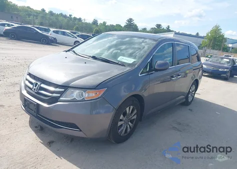 2015 Honda Odyssey Ex-L из США, поврежденный, VIN 5FNRL5H69FB060423